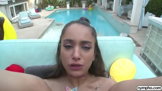 Uma Jolie - poolside