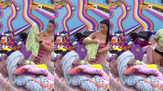 Larissa mostrando os peitos no bbb