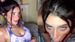 Boa menina chupando...