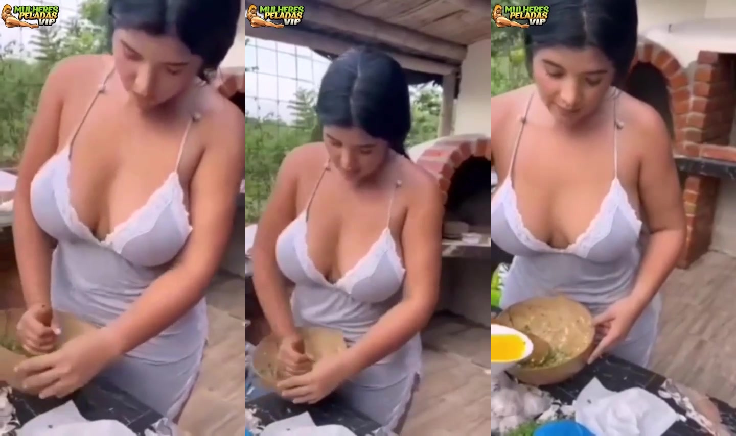 Brunette big tits