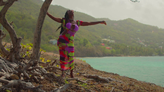 MEL ACTION PAINTING - S13-E4 TROPICAL COLOURS - SAPPHIRE BEACH, SAINT LUCIA
