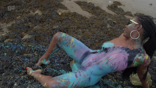 MEL ACTION PAINTING - S1 - February 2019 - RIVER THAMES, LONDON