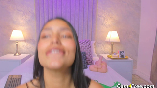 Latina goddess hungry for cock uses sex toys to cum