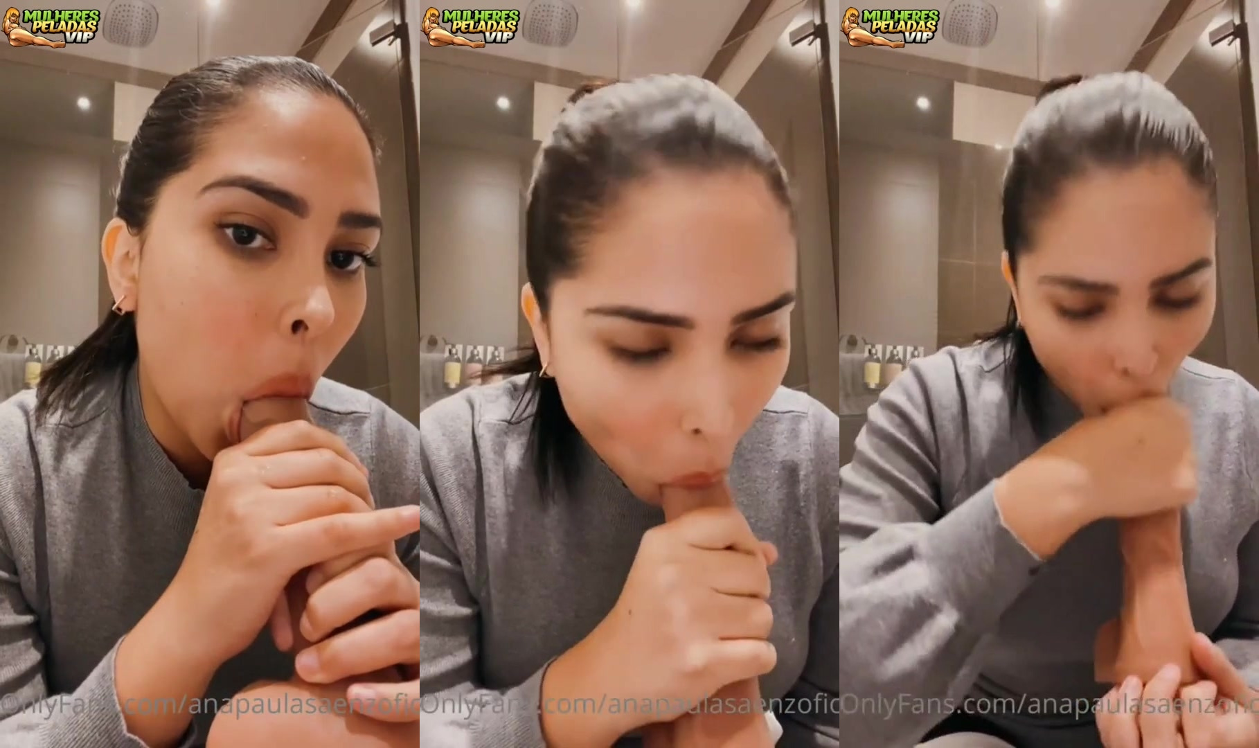 Ana Paula Saenz Sucking Dildo