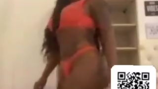 Hot ebony dancing