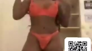 Hot ebony dancing