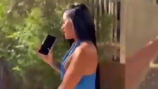 Sexy brunette big tits big ass