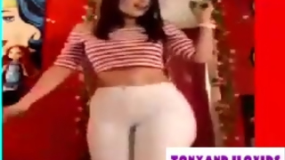 Sexy latina butt in white pants