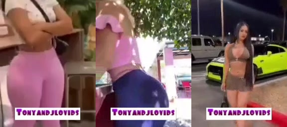 Sexy butt in pants walking in street