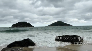 Safada Larissa Sumpani Metendo Com Argentino Na Praia