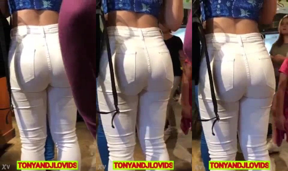 White pants big butt