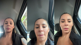 Dentro do carro Gostosa