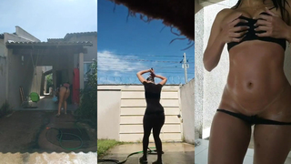 Tirou a roupa pra galera no desafio