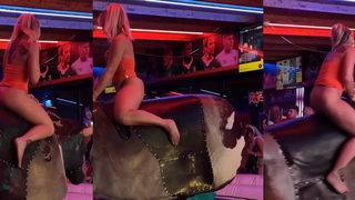 Até o touro mecânico ficou de pau duro,kkkk
