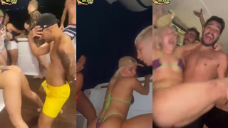 Luisa Sonza rebolando muito de bikini no iate completo