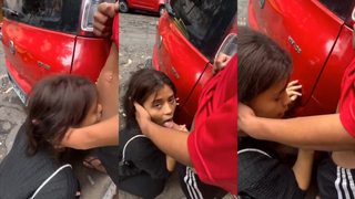 Novinha flagrada mamando o amigo na rua
