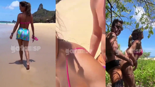 gata sp hotwife dando pro corno na praia