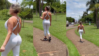 A caminhada.