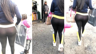 Adoro um bumbum avantajado em calças de ioga transparentes.