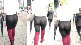 Consigo ver sua bunda inteira, sua vadia espanhola.