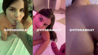 Vitória Milky Chupando e Metendo Sem Camisinha No Xvidio — video intimo vazado | @got