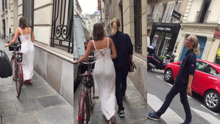 vestido branco transparente