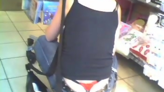 Tanga preta e vermelha