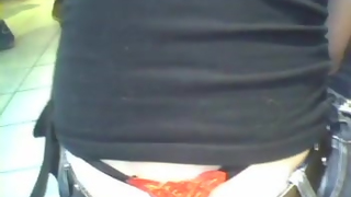 Tanga preta e vermelha
