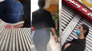 Gostosa rabuda indo trabalhar (2)