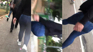 Gostosa rabuda indo trabalhar (1)