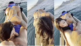 Rabuda Stephanie Silveira transando em cima do jet ski | @vazadaoproibidos_bot