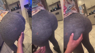 A mãe do meu amigo deixou eu apalpar a bunda dela.