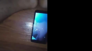 O nego Pintudo ficou doido pra enfiar essa tora na minha loira