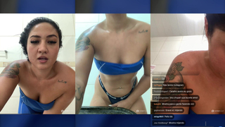 BUCETA MELOU NA ACADEMIA ELA FOI PRO BANHEIRO SE ALIVIAR