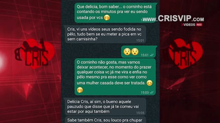Cris Casada fode com segurança e amigo sem camisinha na frente do marido corno