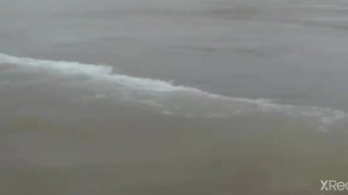 minha esposa na praia