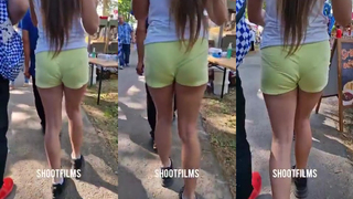 Ninfeta exibindo sua calcinha sendo mastigada