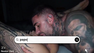 Tatuada Thayná Crispim transando forte com gringo pauzudo