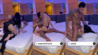Japa Bruna Sackman metendo com comedor de gostosas marombeiro